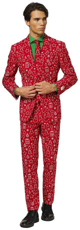 Stylish OppoSuits Men's Iconicool Suit for Christmas Parties and Holiday Celebrations