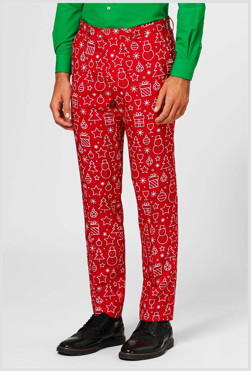 Stylish OppoSuits Men's Iconicool Suit for Christmas Parties and Holiday Celebrations