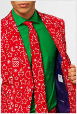 Stylish OppoSuits Men's Iconicool Suit for Christmas Parties and Holiday Celebrations