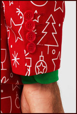 Stylish OppoSuits Men's Iconicool Suit for Christmas Parties and Holiday Celebrations