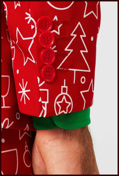 Stylish OppoSuits Men's Iconicool Suit for Christmas Parties and Holiday Celebrations