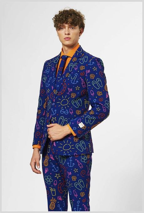 OppoSuits Men's Suits Doodle Dude