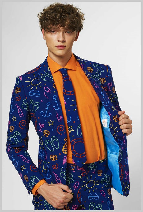 OppoSuits Men's Suits Doodle Dude