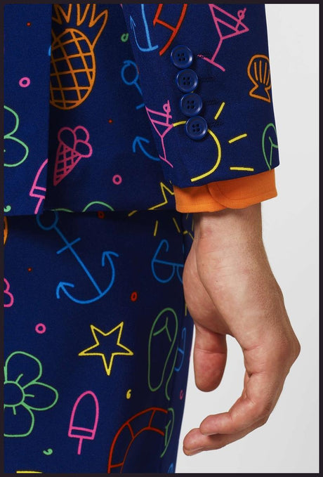 OppoSuits Men's Suits Doodle Dude