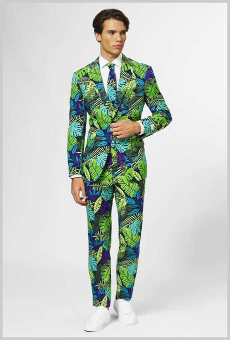Tropical OppoSuits Men's Juicy Jungle Suit for Parties Events and Themed Celebrations