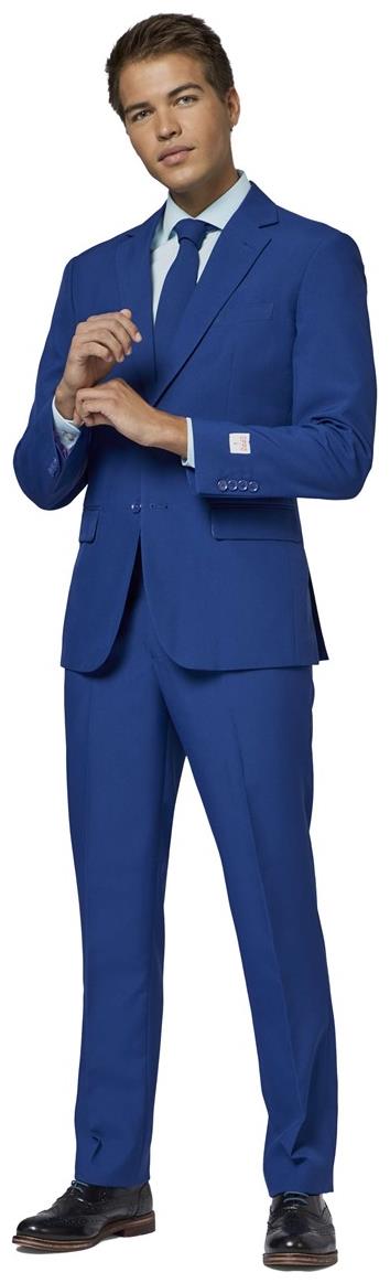 Stylish OppoSuits Navy Royale Suit with Flamingo Lining for Weddings Parties and Beach Events