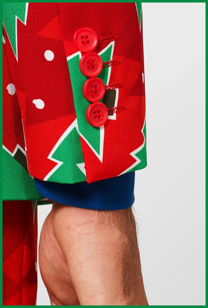 Festive OppoSuits Men's Suit Fine Pine for Holiday Celebrations Parties and Christmas Events