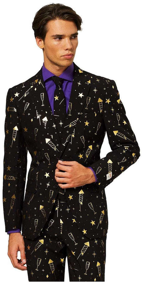 OppoSuits Men's Suits Fancy Fireworks