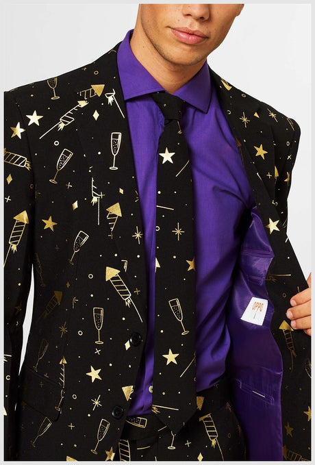OppoSuits Men's Suits Fancy Fireworks