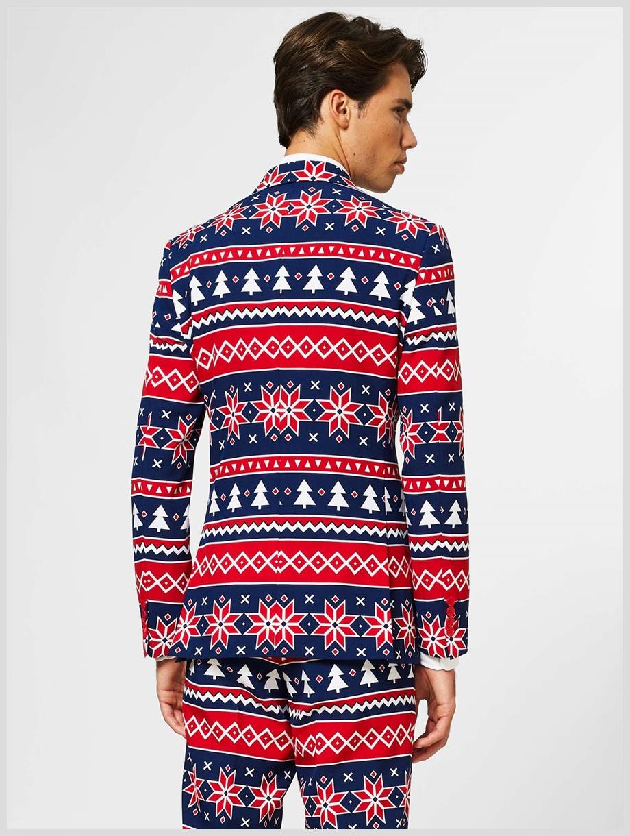 OppoSuits Nordic Noel Suit for Christmas Parties Holiday Events and Festive Celebrations