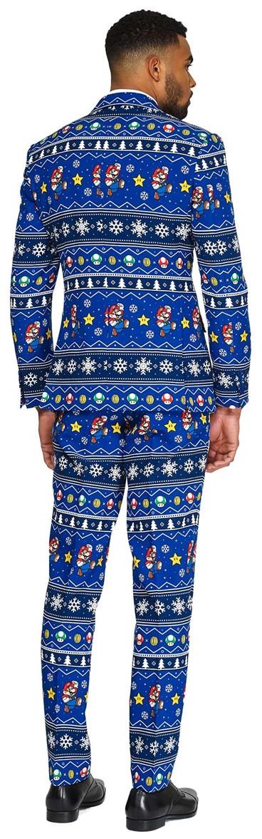 Officially Licensed OppoSuits Merry Mario Suit for Holiday Parties and Themed Events