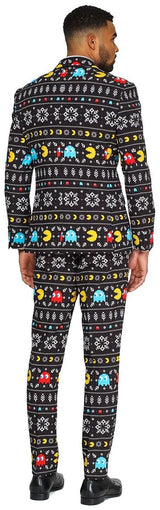 OppoSuits Winter PAC-MANT Suit for Holiday Parties Corporate Events Festive Celebrations