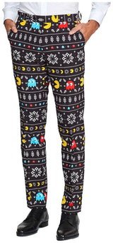 OppoSuits Winter PAC-MANT Suit for Holiday Parties Corporate Events Festive Celebrations