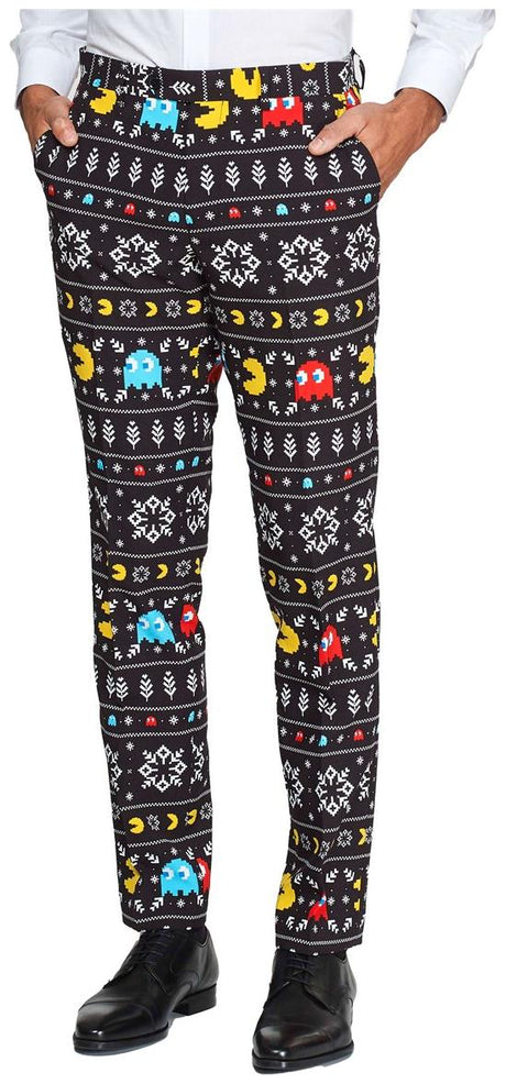 OppoSuits Winter PAC-MANT Suit for Holiday Parties Corporate Events Festive Celebrations