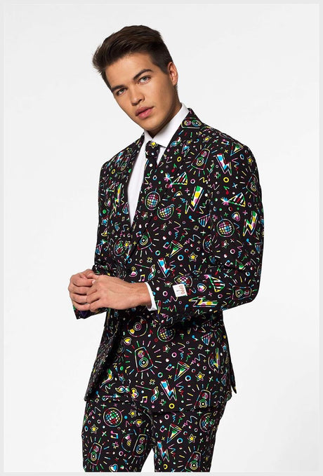 Stylish OppoSuits Disco Dude Suit for Parties Celebrations and Halloween Events