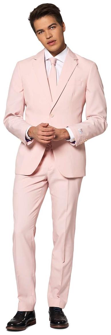 Stylish OppoSuits Men's Lush Blush Suit for Spring Summer Events Parties and Formal Occasions