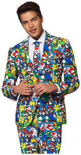 OppoSuits Super Mario Costume for Halloween Parties Themed Events and Fun Celebrations