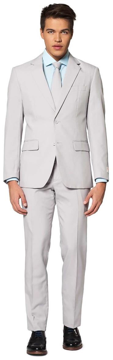 Stylish OppoSuits Groovy Grey Suit for Formal Events Parties and Special Occasions