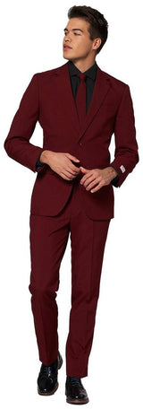 Stylish OppoSuits Blazing Burgundy Suit for Weddings Parties and Special Events