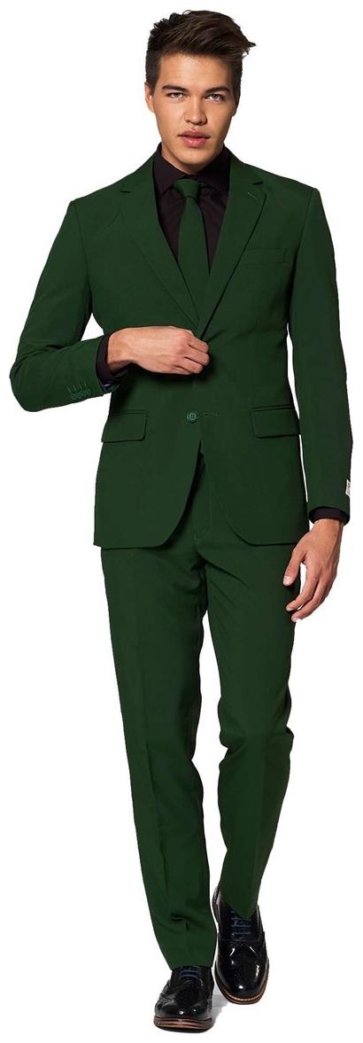 Stylish OppoSuits Men's Glorious Green Suit for Year Round Events Parties and Celebrations