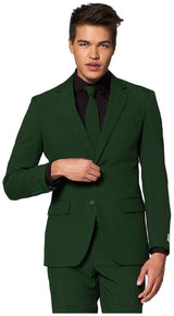 Stylish OppoSuits Men's Glorious Green Suit for Year Round Events Parties and Celebrations