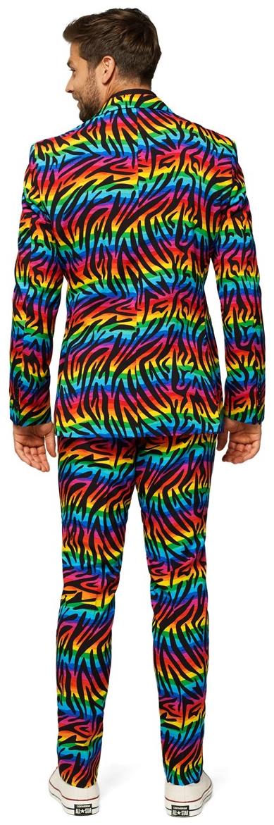 Vibrant OppoSuits Men's Wild Rainbow Suit for Pride Festivals Parties and Celebrations
