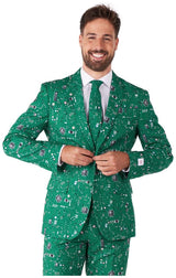 Stylish OppoSuits Men's Circuit Board Suit for Tech Lovers and Unique Holiday Events