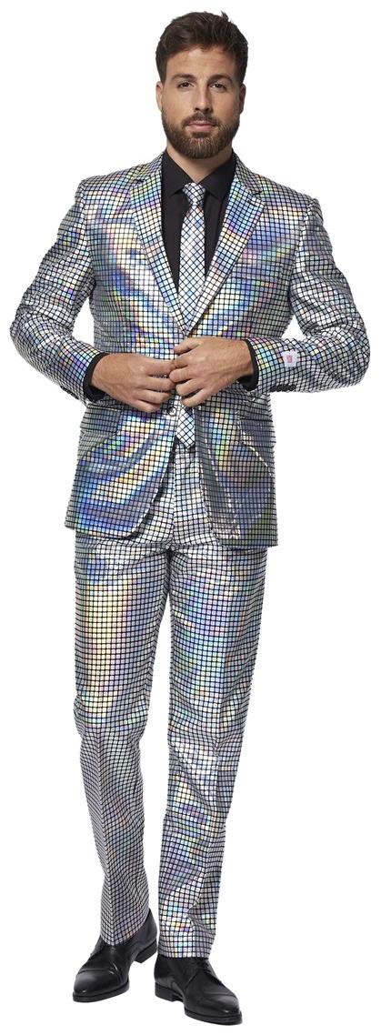 OppoSuits Discoballer Men's Costume Suit for Disco Parties Events and Festive Celebrations