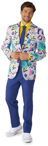 Stylish OppoSuits Memphis Master Suit for Retro Parties Halloween Events and Themed Celebrations
