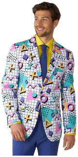 Stylish OppoSuits Memphis Master Suit for Retro Parties Halloween Events and Themed Celebrations