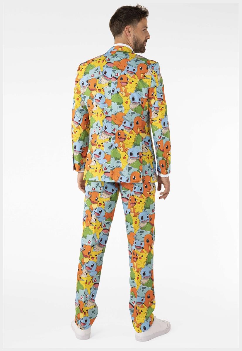 OppoSuits Men's Pokemon Themed Suit for Halloween Costumes Cosplay and Party Events