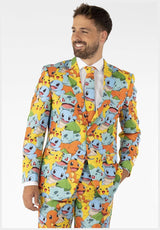 OppoSuits Men's Pokemon Themed Suit for Halloween Costumes Cosplay and Party Events