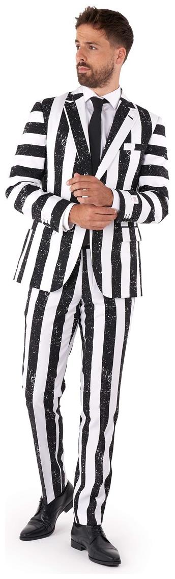 OppoSuits Beetlejuice Suit for Halloween Costume Parties and 80s Theme Events