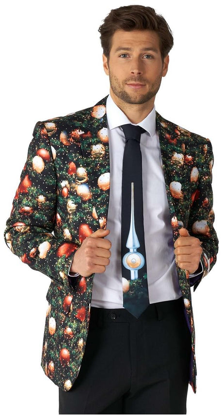 OppoSuits Shine Pine Suit for Christmas Holidays Parties and Festive Celebrations