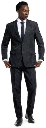 Stylish OppoSuits Men's Glitzy Glitter Suit for Parties Weddings and Holiday Celebrations