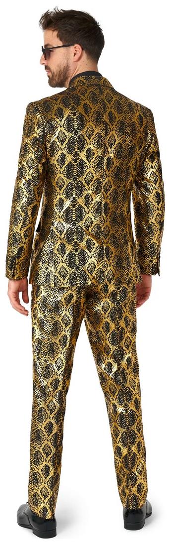 Stylish OppoSuits Shiny Snake Men's Suit for Halloween Parties and Festivals