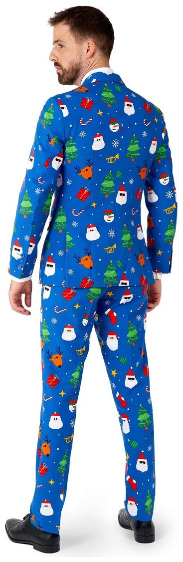 OppoSuits Men's Suits Festivity Blue