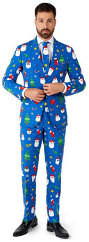 OppoSuits Men's Suits Festivity Blue