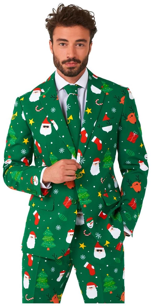 OppoSuits Men's Suits Festivity Green