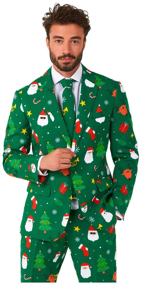 OppoSuits Men's Suits Festivity Green