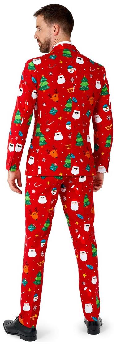 OppoSuits Men's Suits Festivity Red