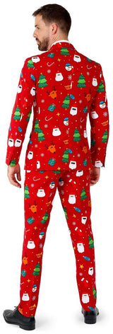 OppoSuits Men's Suits Festivity Red