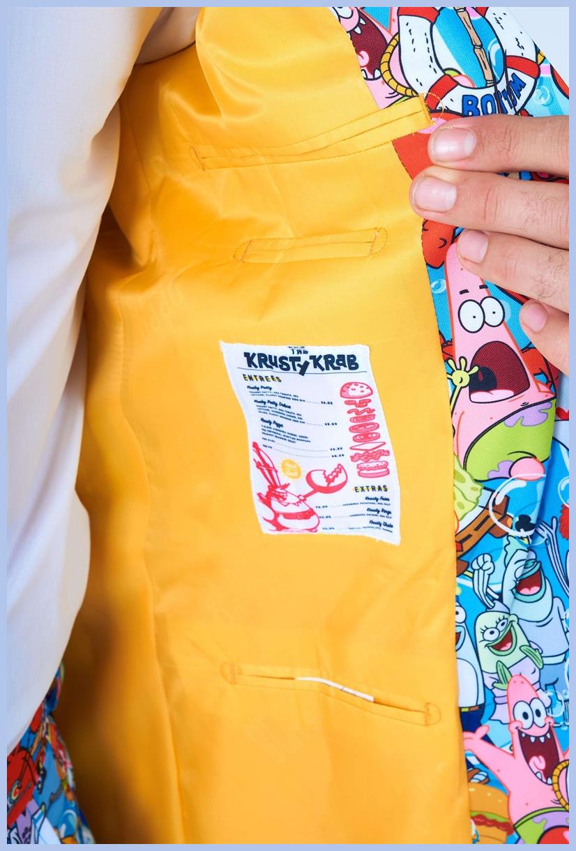 OppoSuits SpongeBob Suit for Halloween Parties Comic Cons and Fun Dress Occasions