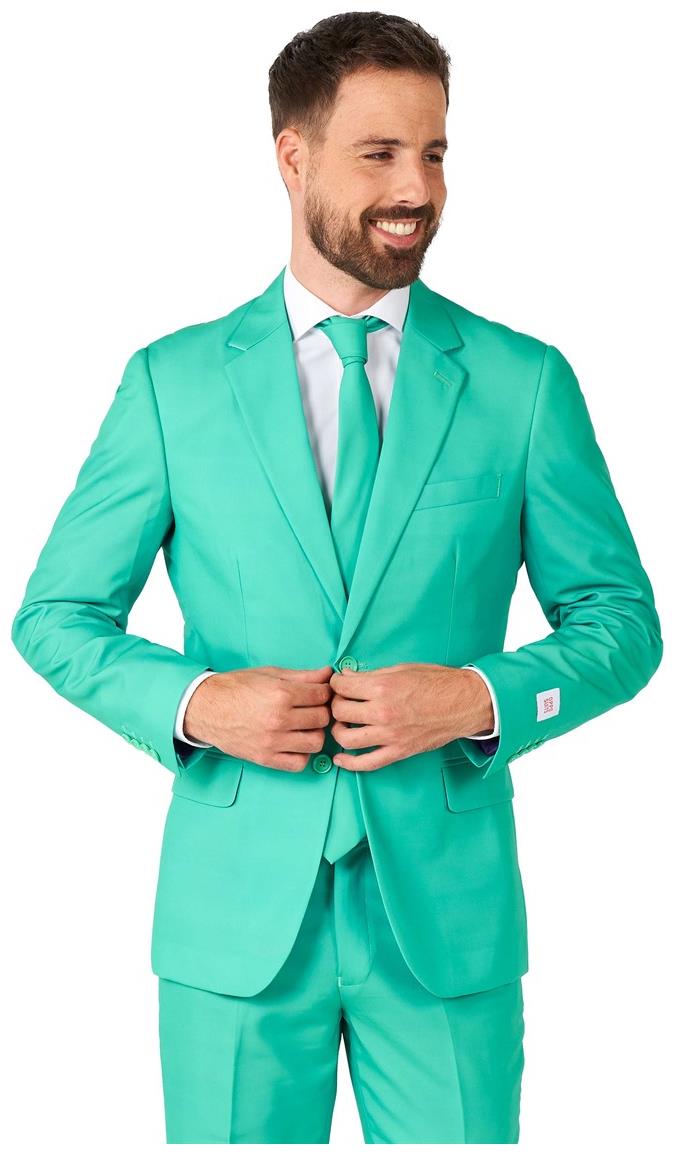 Vibrant OppoSuits Trendy Turquoise Suit for Stylish Events Parties and Celebrations