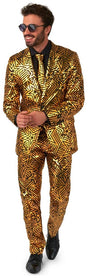 OppoSuits Men's Suits Golden Geo Star