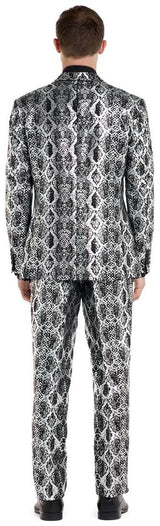 OppoSuits Men's Suits Silver Snake