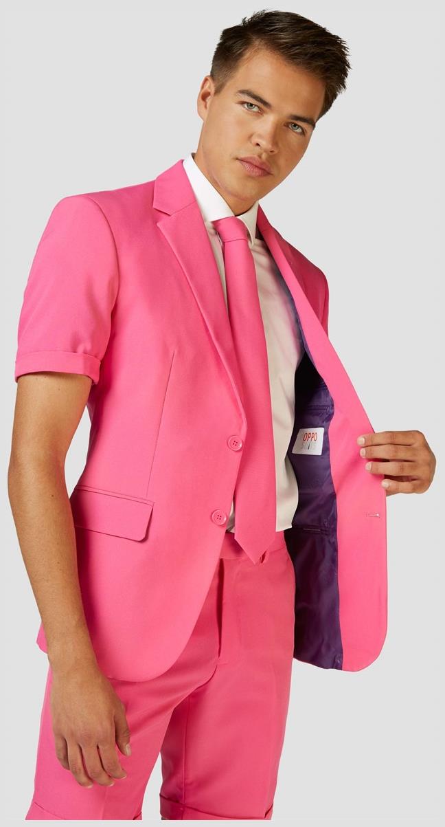 OppoSuits Men's Summer Suits SUMMER Mr. Pink