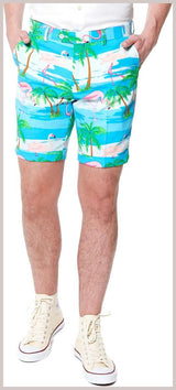 OppoSuits Men's Summer Flaminguy Tropical Suit for Summer Parties Events and Beach Holidays