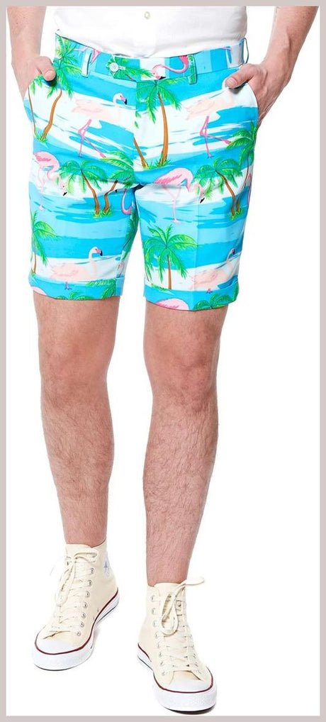 OppoSuits Men's Summer Suits SUMMER Flaminguy
