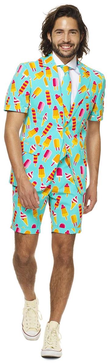 Cool OppoSuits Men's Summer Suit for Beach Parties BBQ Events and Summer Celebrations